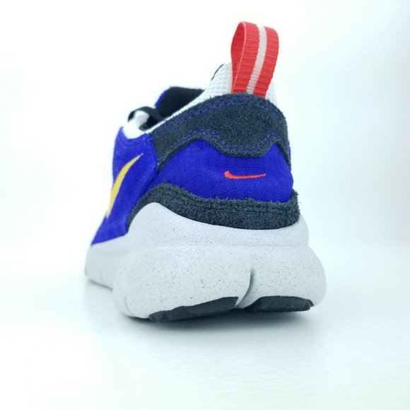 Nike Free Run Trail Men's Running Shoes Blue Taxi Yellow CW5814 401 Sizes 6-13 - Picture 6 of 8